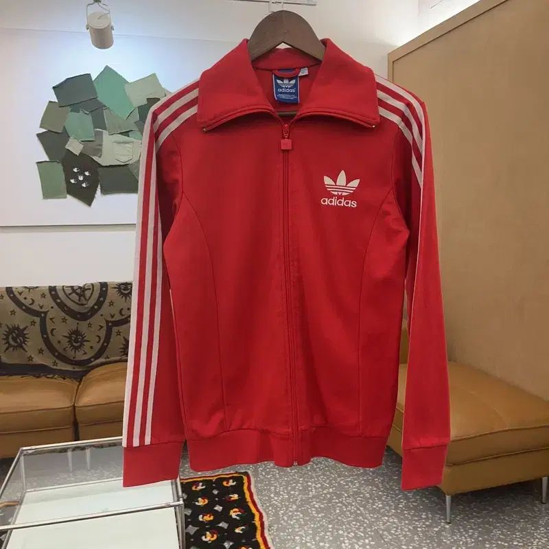 adidas Y2K ヨーロッパ スリムフィット レッド ジャージ ジップアップ