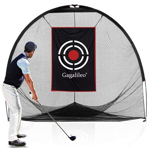 Gagalileoゴルフネット ゴルフトレーニングネット折りたたみ式収納バッグ付き室内室外設置簡単2.4 x 2.1 m