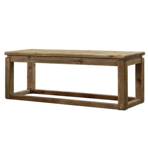 ベンチテーブルリサイクルパイン材スチール脚水性塗装幅120 cmナチュラル色usingAH 914