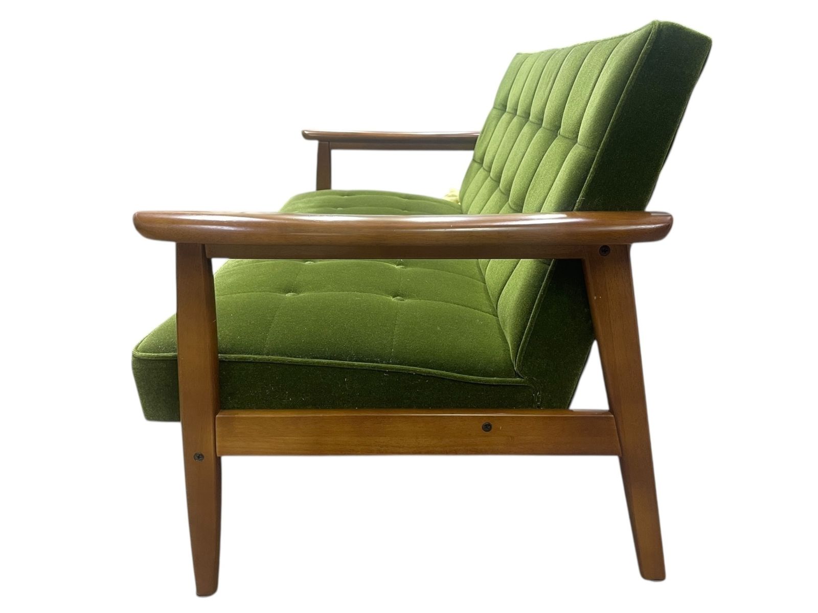 ティム様専用□美品 カリモク Kチェア 2シーター グリーン 木製