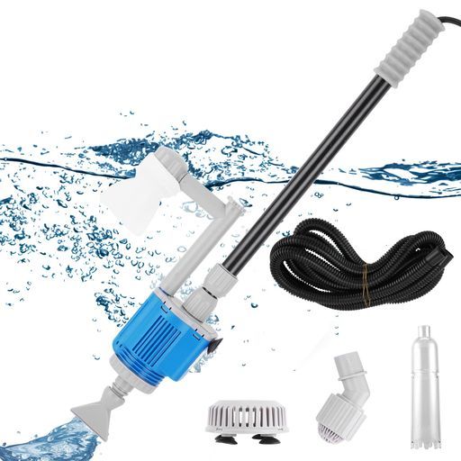 水槽水換え掃除ポンプ水交換水槽クリーナー28 W底砂砂利掃除揚程1 5 m長さ調節 ろ過コケ取り藻類汚れ魚糞清潔水に酸素供給水族館家庭用110 V