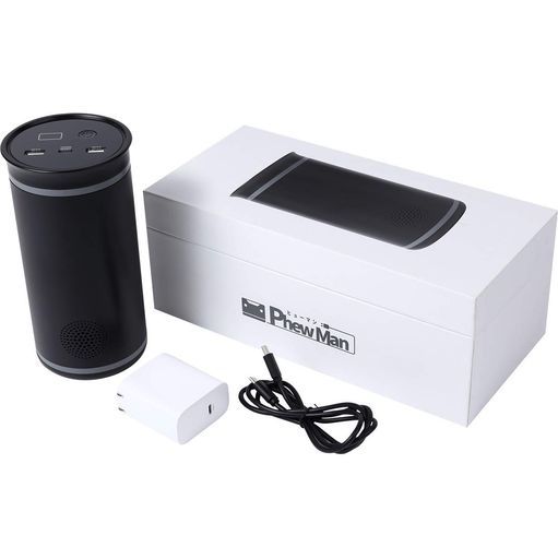 PhewMan ヒューマン ポータブル電源100 W小型超軽量900 g正弦波AC USB TypeC対応防災グッズ旅行トラベルグッズ 黒