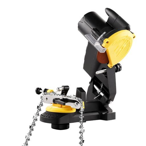 チェンソー目立機電動式チェーン研磨機チェンソー目立て機チェーンソーグラインダー電気研削工具チェーンソーシャープナー0-35°角度調整 3.2 mm 85 W 110 V回転速度4800 r min