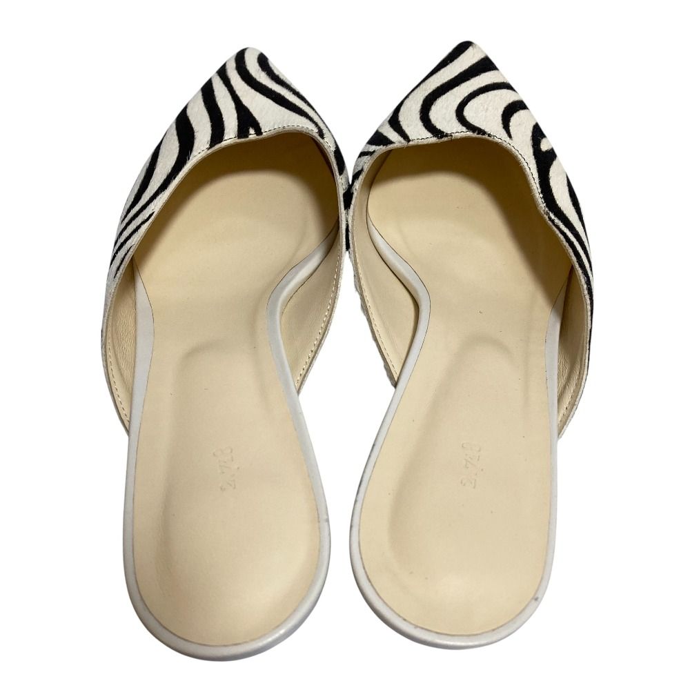 美品 2.718 ガリャルダガランテ ゼブラ柄 ハラコ ポインテッドトゥ