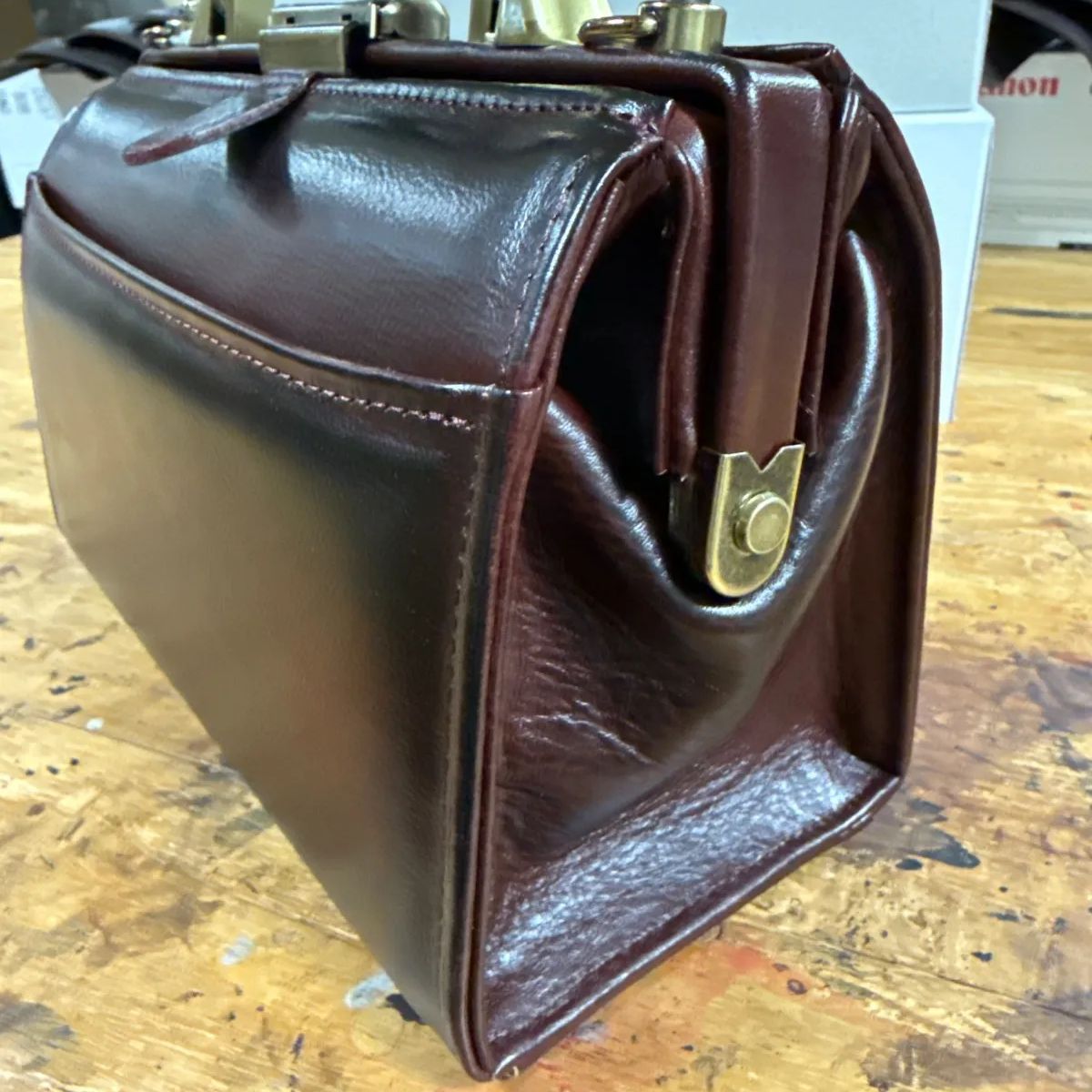 atelierCODEL レザー ミニダレスバッグ ダークブラウン ミニ ダレスバッグ – atelier CODEL