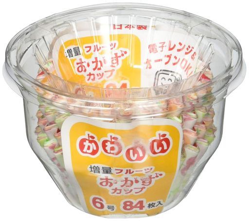 ヒロカ産業増量フルーツおかずカップ6号84枚入電子レンジ・オーブン
