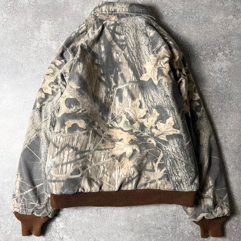 80s USA製 MOSSY OAK リアルツリー カモ 迷彩 中綿 ライナー コットン 