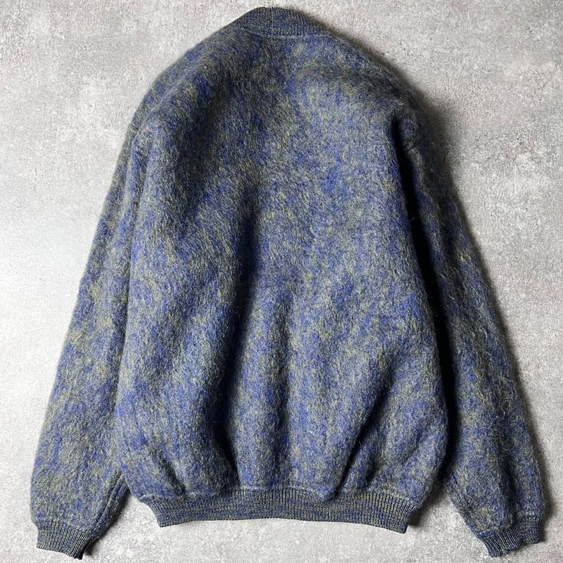 極上 60s 英国製 Byford モヘア ウール ニット カーディガン L / 60