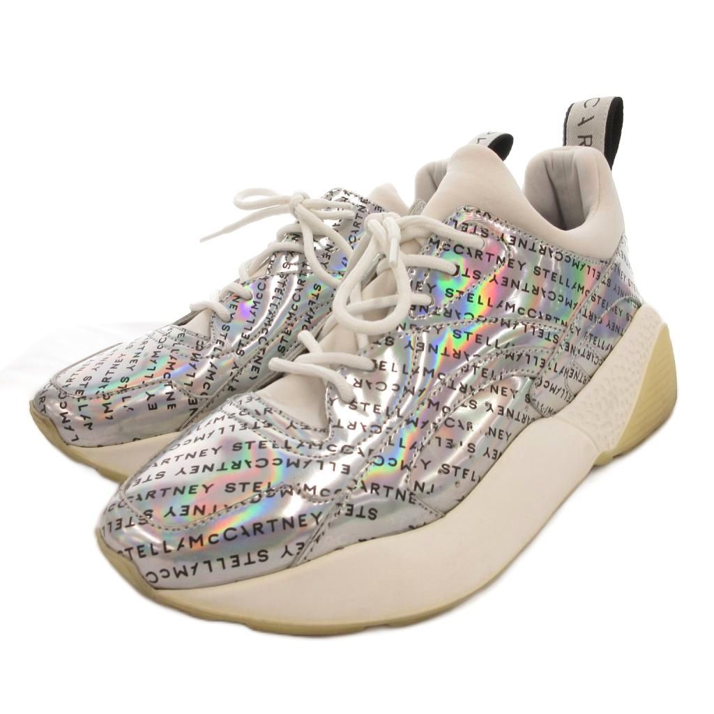 ステラマッカートニー　スニーカー　エクリプス　シルバー　ロゴ　37　厚底シューズ ステラマッカートニー STELLA McCARTNEY エクリプス スニーカー