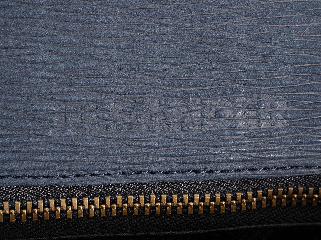  JIL SANDER ジルサンダー ヴィンテージ ビジネスバッグ レザー グレー メンズ A 4収納可 ビジネスバッグ バッグ