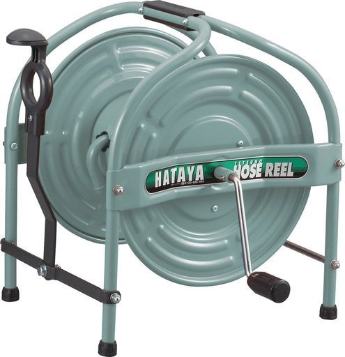 ハタヤ HATAYA テツノホースリール本体のみ20 m巻用防藻ホース粉体塗装コンパクトHSA-0 N G グリーン