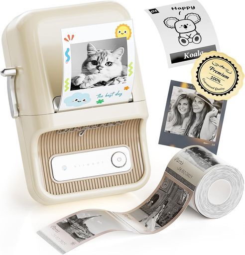 roサーマルプリンタースマホ対応ラベルライター感熱ラベルメーカーBluetooth接続値札プリンター小型使いやすい300 DPI高精細印刷用紙自動戻しAndroidとIOS対応USB充電式