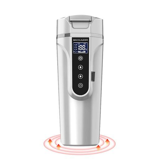 車載電気ケトル日本語版500 ml 40° C 100° Cカー用 トラック用DC 12 V 24 V加熱 保温湯沸し器湯ボルト電気ポット車中泊LCDディスプレイ沸騰 保温 お茶 粉ミルク4つの定温モード