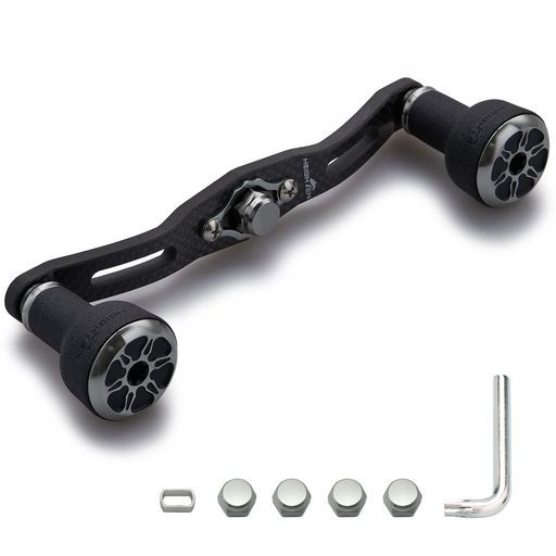 HEIGHTEN120/110mmリールハンドル厚さ4mm1.5K炭布カーボン24mmTPE製