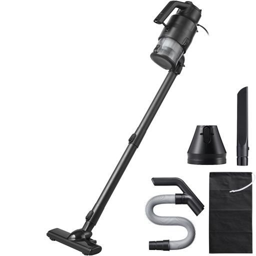 ツインバード 掃除機コード式ハンディクリーナーサイクロン式強力吸引アタッチメントブロワーラクステ3 WAYスティックブラック黒EHC EB 54 B