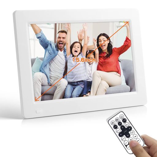 15 6インチデジタルフォトフレーム電子POPモニターHDMI入力モニターとして使用 メモリーDカード USBメモリー1920 x 1080 FullHD写真 音楽 動画再生オート再生 リピート再生自動電源ON OFF時