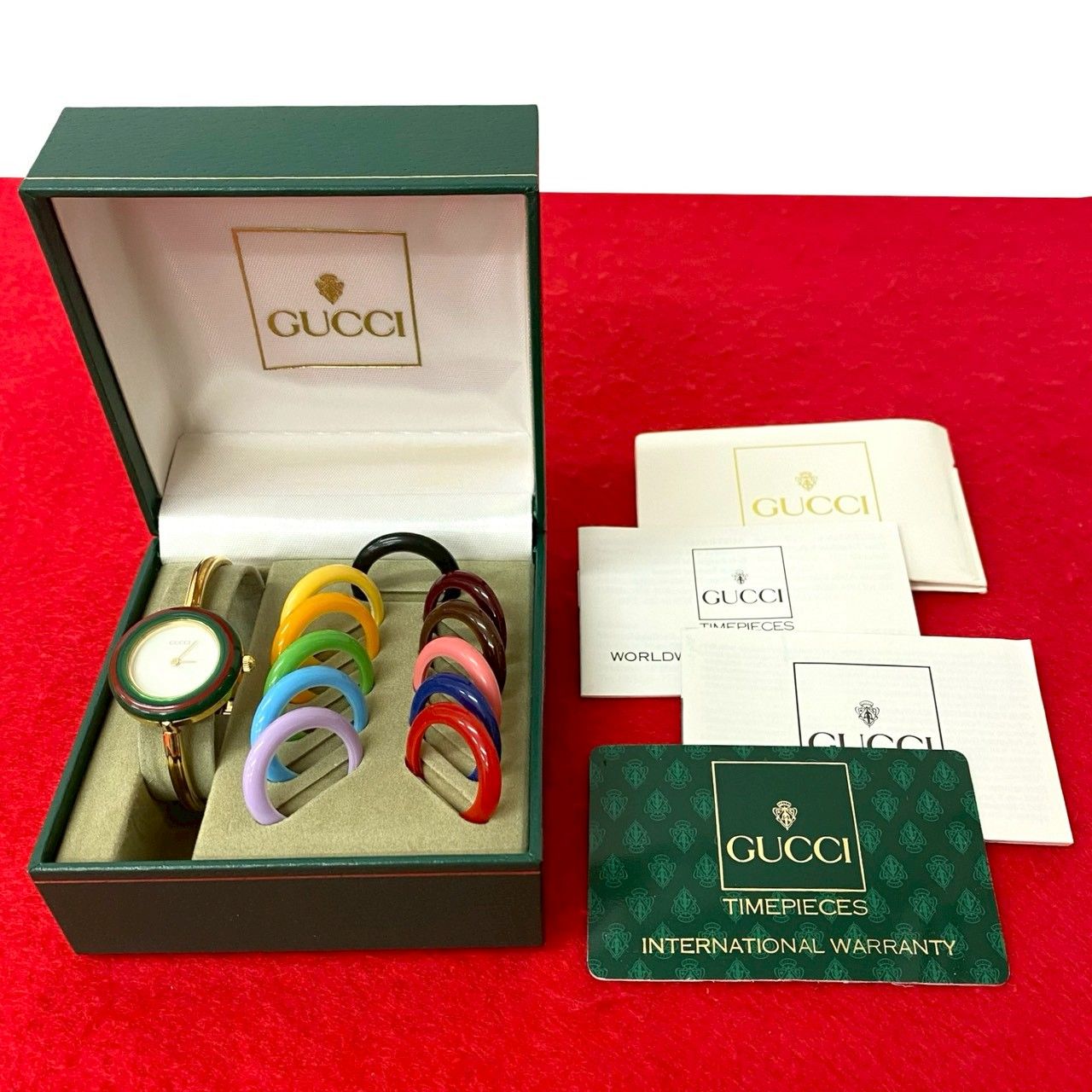 GUCCI グッチ ヴィンテージ チェンジベゼル - チェンジ ケース付 美品
