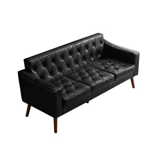 ソファー3人掛けカウチソファリビングソファ肘付きオットマンおしゃれPVCレザータイプ合皮お掃除ロボット通れる