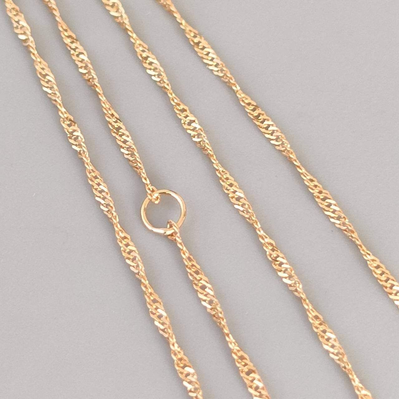 18金 K18 男女兼用 スクリューネックレス 1.16g 43㎝ D973 - メルカリ