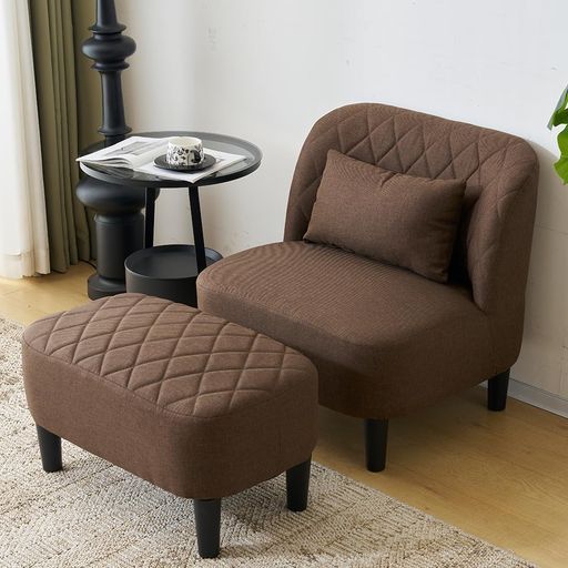 オーエスジェイ OSJ ソファ一人用ソファー一人がけソファ一人掛け座椅子1人掛けソファー椅子オットマン付き座椅子ソファー高座椅子高齢者贅沢ブラウン单人沙发