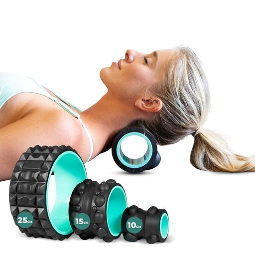 ChirpWheelXR 3 Pフォームローラーセット-10インチの指圧ローラー 6インチのコリほぐしサムローラー 4インチの首 頭痛緩和用ローラー 背中と首の痛み フィジカルセラピー エクササイズ