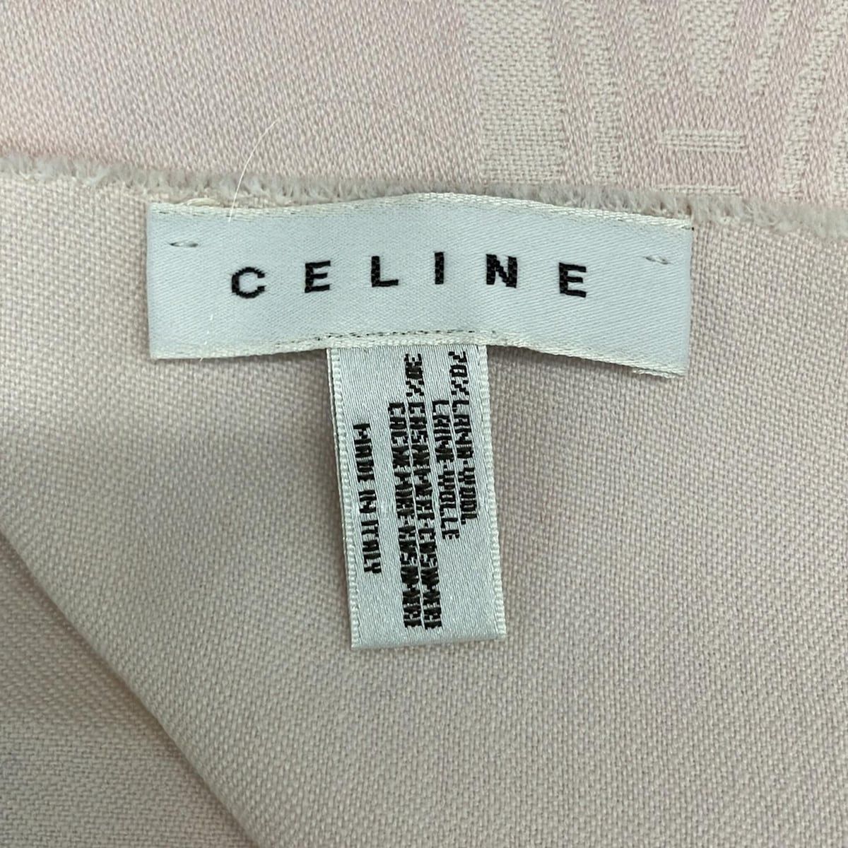 CELINE(セリーヌ) マフラー美品 - ピンク マカダム柄 ウール、カシミヤ