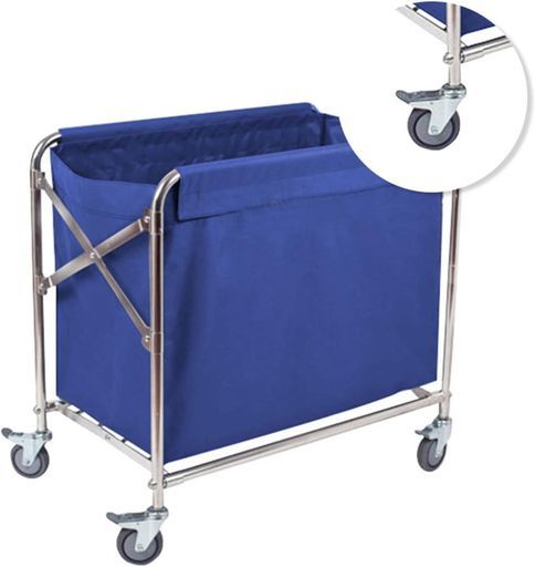 業務用ホテルリネンカートダストカート折りたたみ式清掃カート取り外し なバッグ付き特大商業ローリング洗濯物用かご業務用ハンドトラックサービスカート リネンカートかご台車