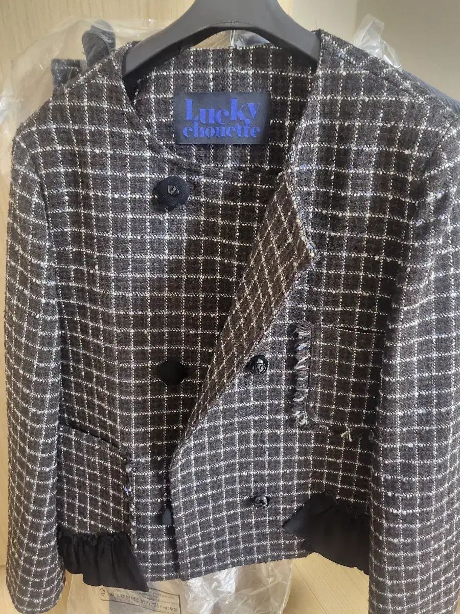 LUCKY CHOUETTE チェック ツイード セットアップ