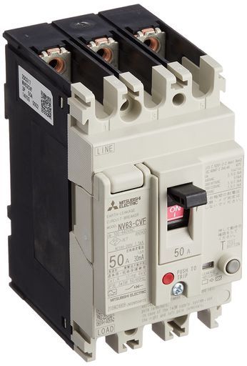 三菱電機漏電遮断器WS-Vシリーズ高調波 サージ対応小形サイズNV 63- -