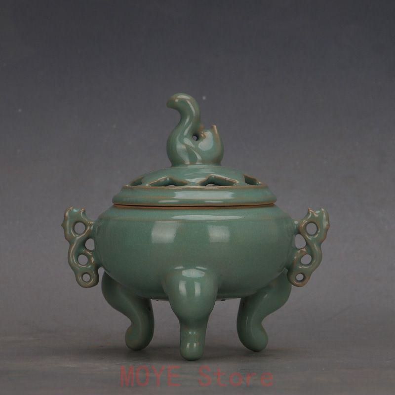 中国 汝窯 青磁 香炉 陶器 陶芸 香道具 仏具 官窯 青釉 - メルカリ