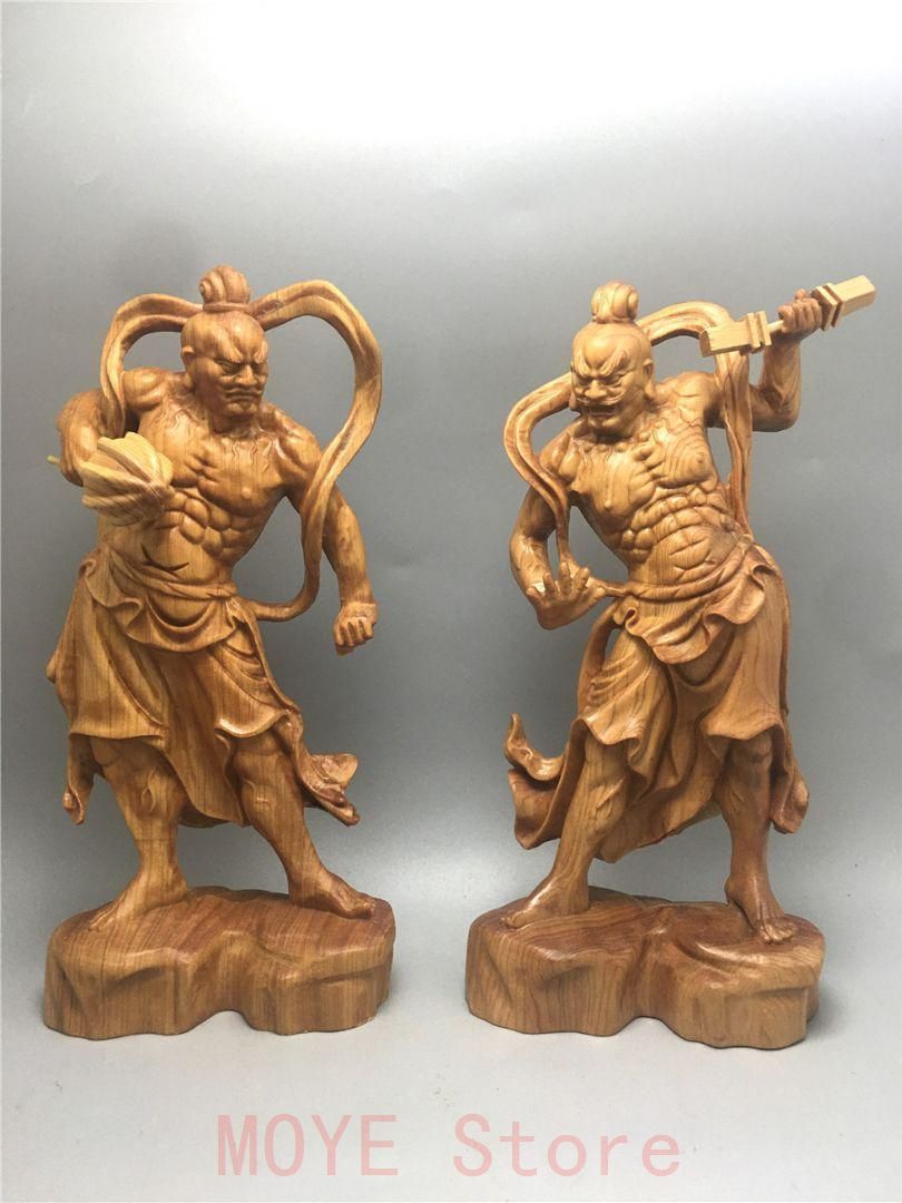 木彫仏像 仏教美術 精密細工 金剛力士像 仏師手仕上げ品 高さ20cm