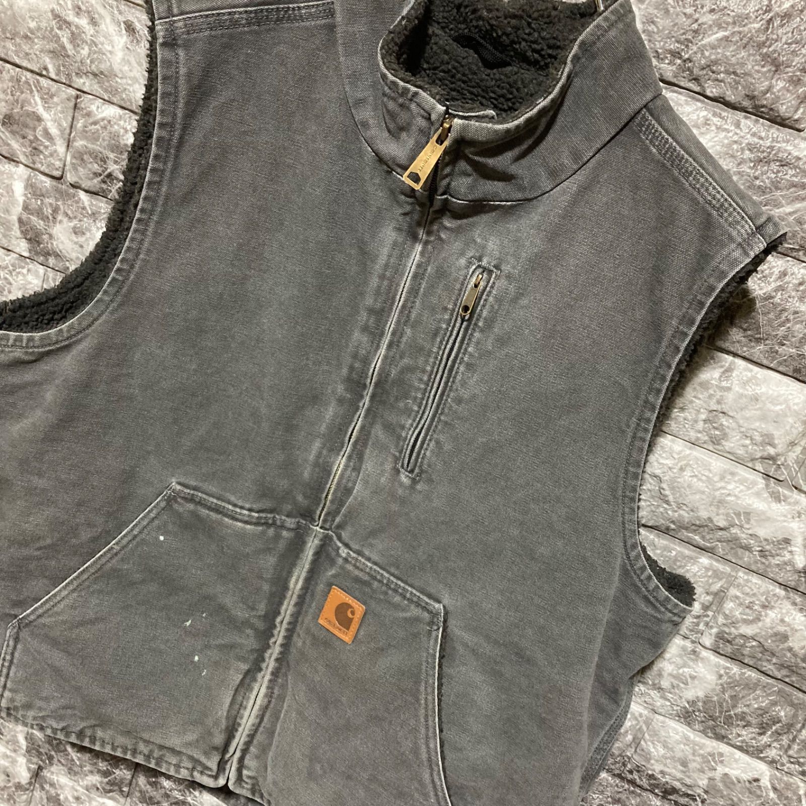 CARHARTT ボア ベスト L カーハート VEST ボアベスト ⑩ - メルカリ