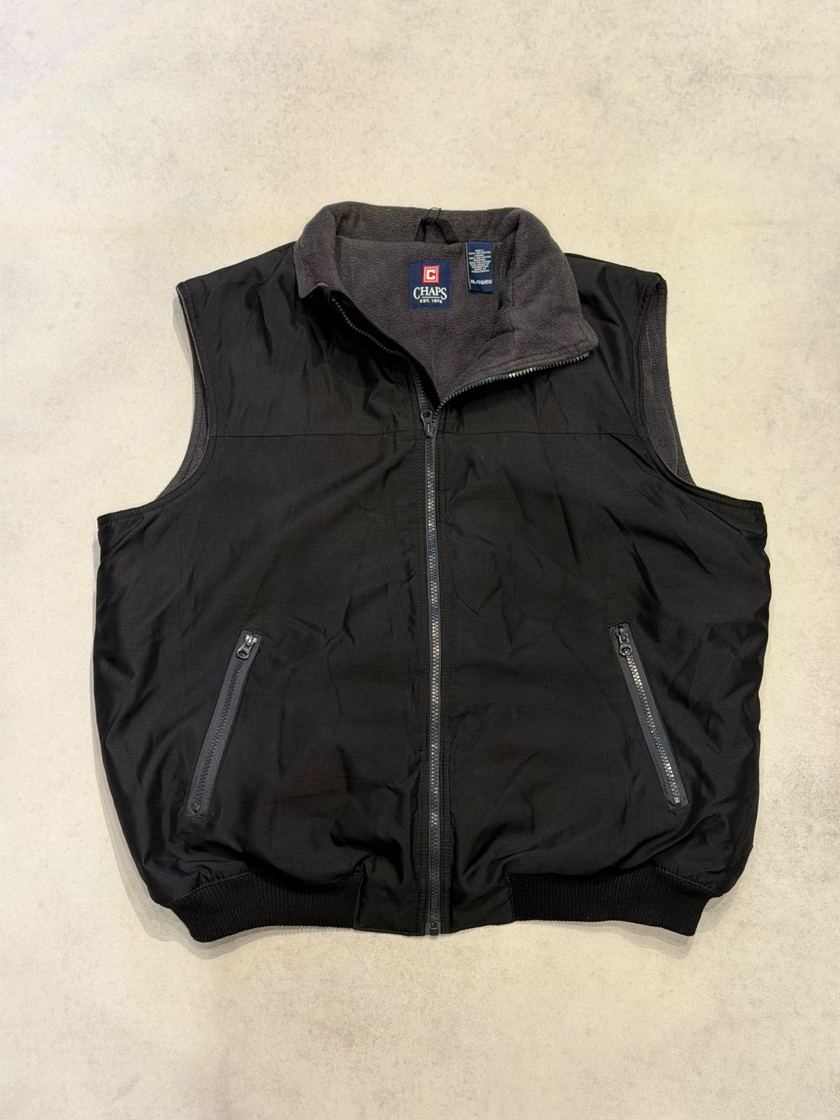 CHAPS ブラック ベスト L/G CHAPS RALPH LAUREN / NYLON VEST 】チャップスラルフローレン