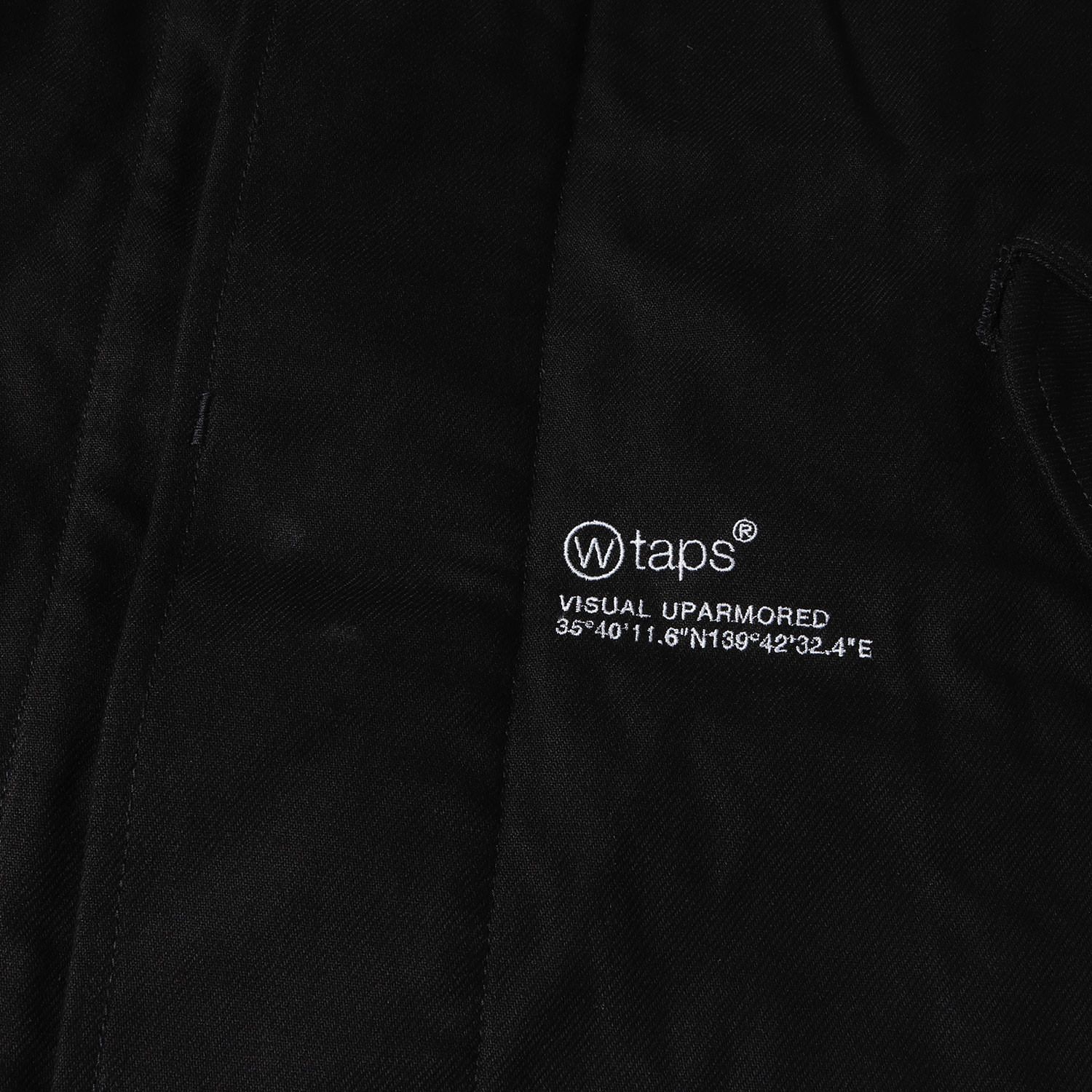 WTAPS ダブルタップス コート ブラック 黒 サイズ:3 | 24AW クロス