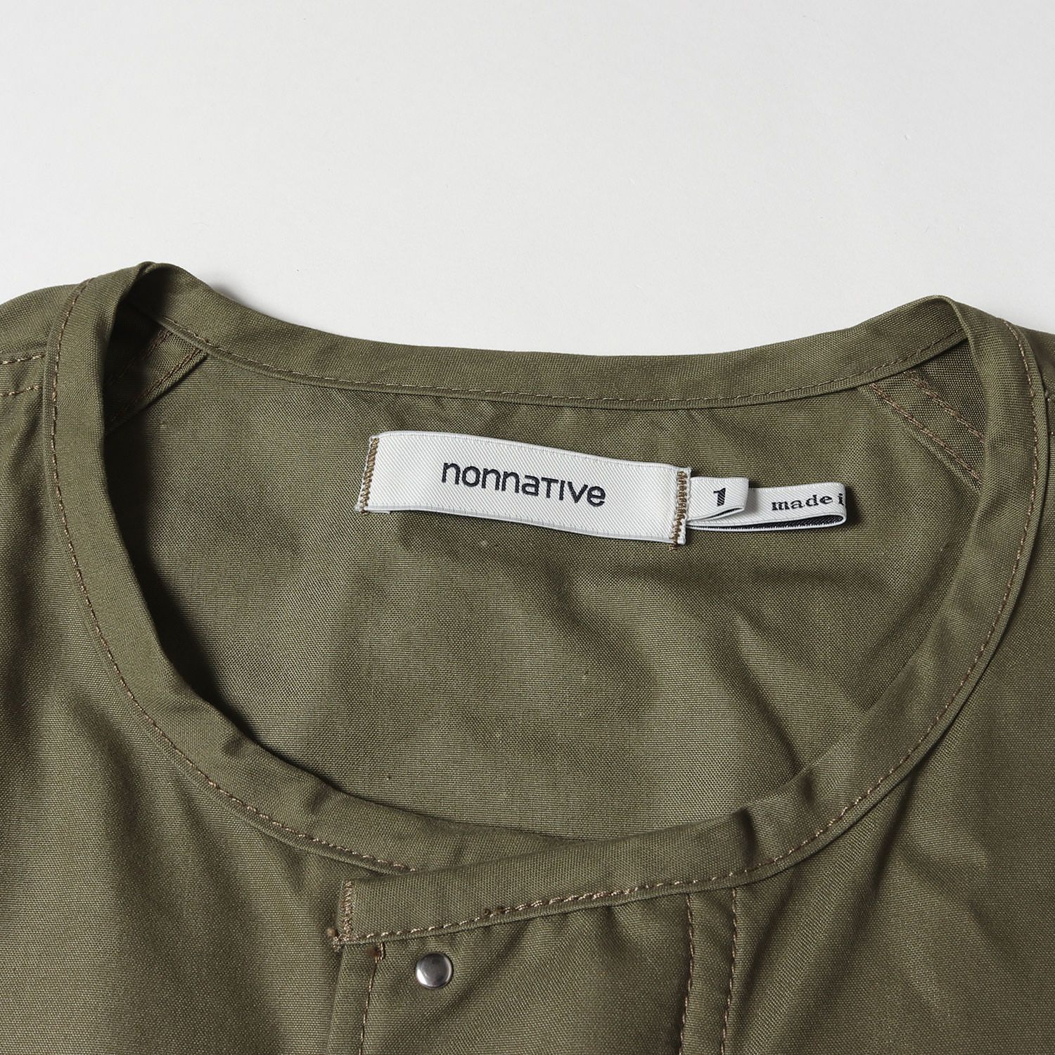 美品】NONNATIVE ノンネイティブ コート オリーブ サイズ:1 | コットン