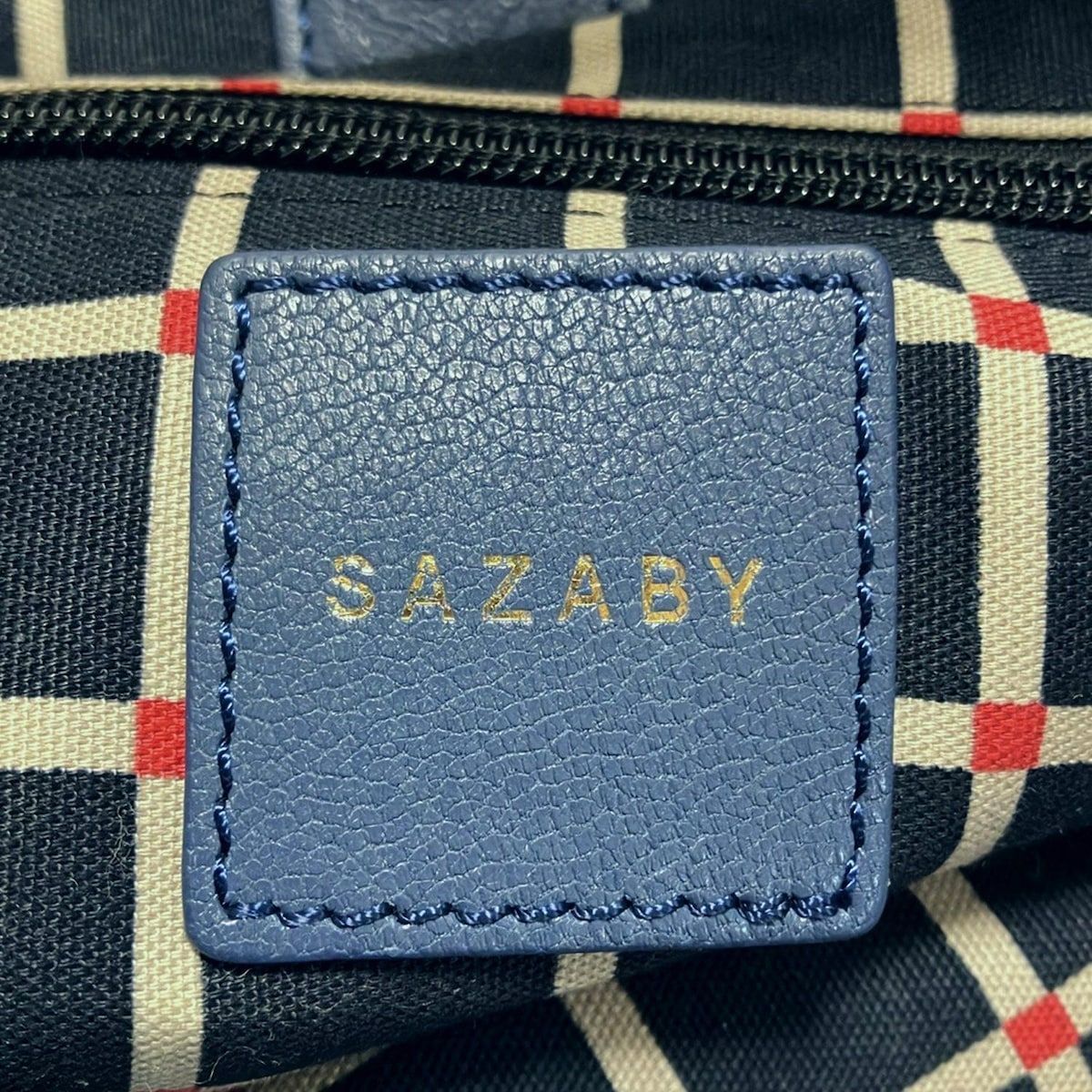SAZABY(サザビー) トートバッグ - ネイビー レザー - メルカリ