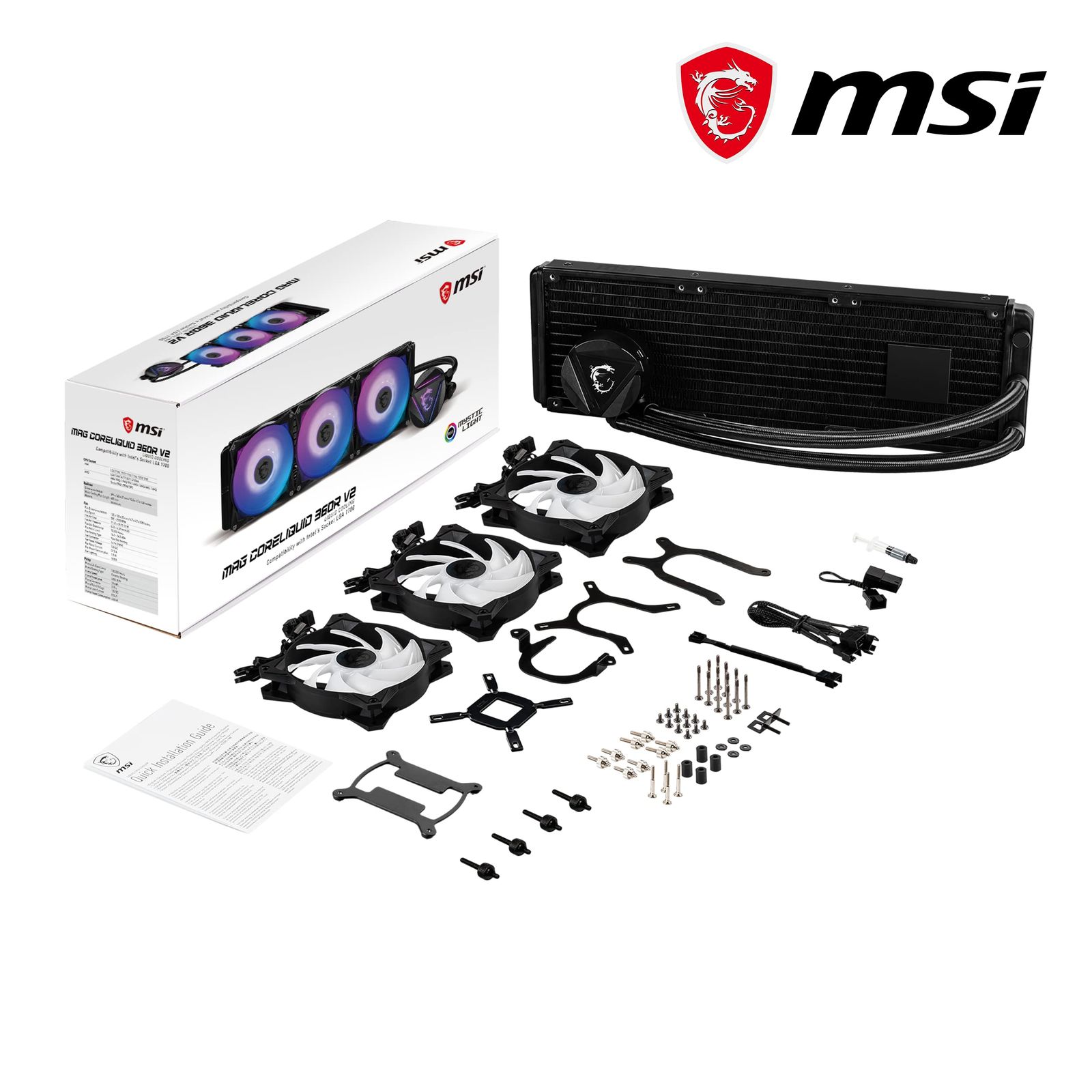 MSI MAG Core Liquid 360R V2 簡易水冷CPUクーラー LGA1700対応 FN1669