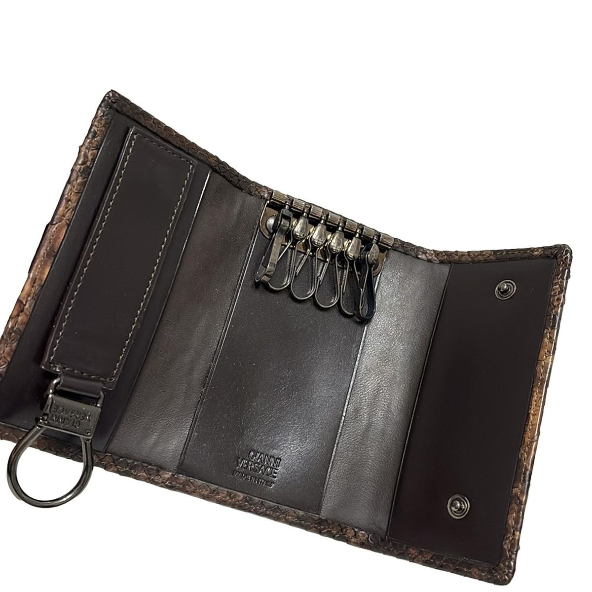 GIANNIVERSACE(ジャンニヴェルサーチ) キーケース - ブラウン×ダーク GIANNIVERSACE(ジャンニヴェルサーチ) キーケース - ブラウン×ダーク