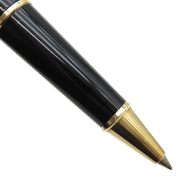 モンブラン Montblanc ボールペン マイスターシュテュック ゴールドコーティング クラシック GP プレシャスレジン ブラック ゴールド ゴールド金具 インク切れ 黒 ケース
