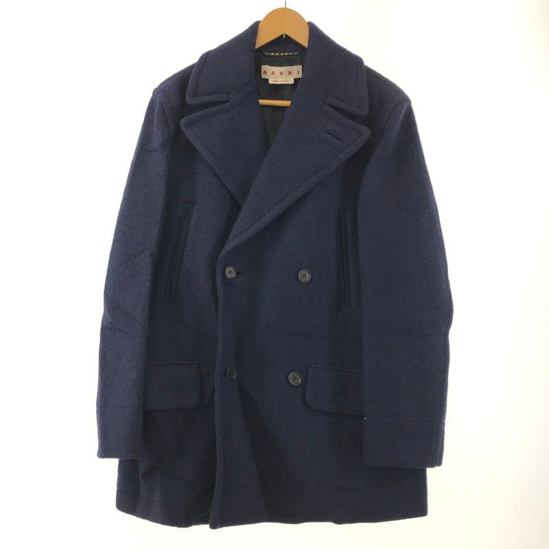 中古品】MARNI マルニ TUMU0100U0 WOOL PEA COAT ウールピーコート