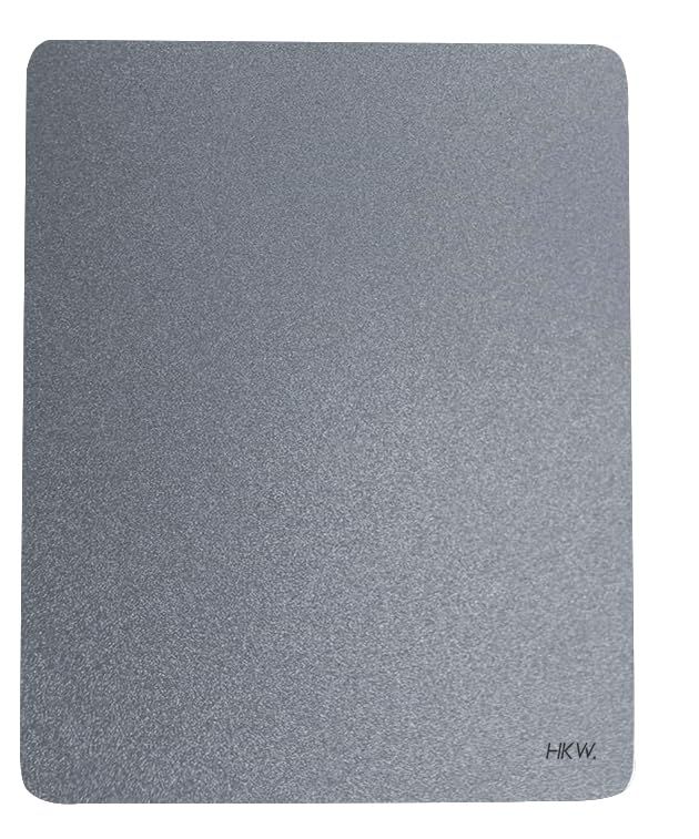 本物保証，大人気 新品 ＨＫＷ. ガラスマウスパッド ゲーミングマウスパッド 滑り止め付き 250x200x4mm グレー 耐久性・静音設計・精度とスピード向上の特殊ガラス面、端は丸みを帯び、お手入れ簡単 (グレー) キーボード本体