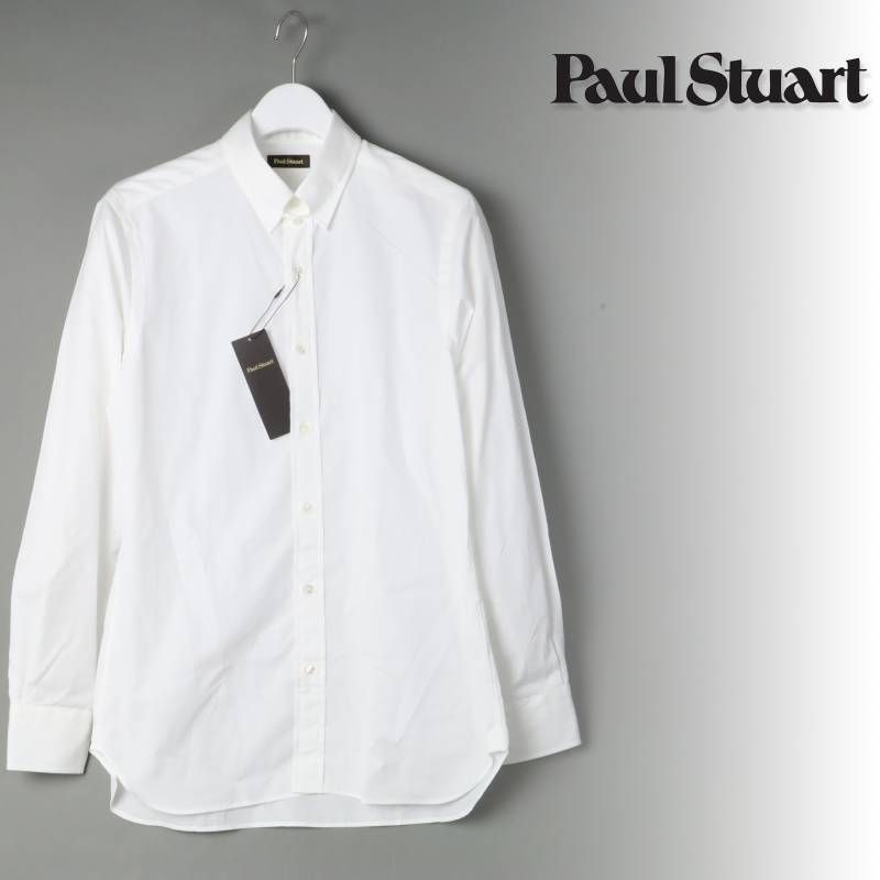 Paul stuart ドレスシャツ ポール スチュアート ブロードタブ シャツ コットンビジネスシャツ 40 85 329