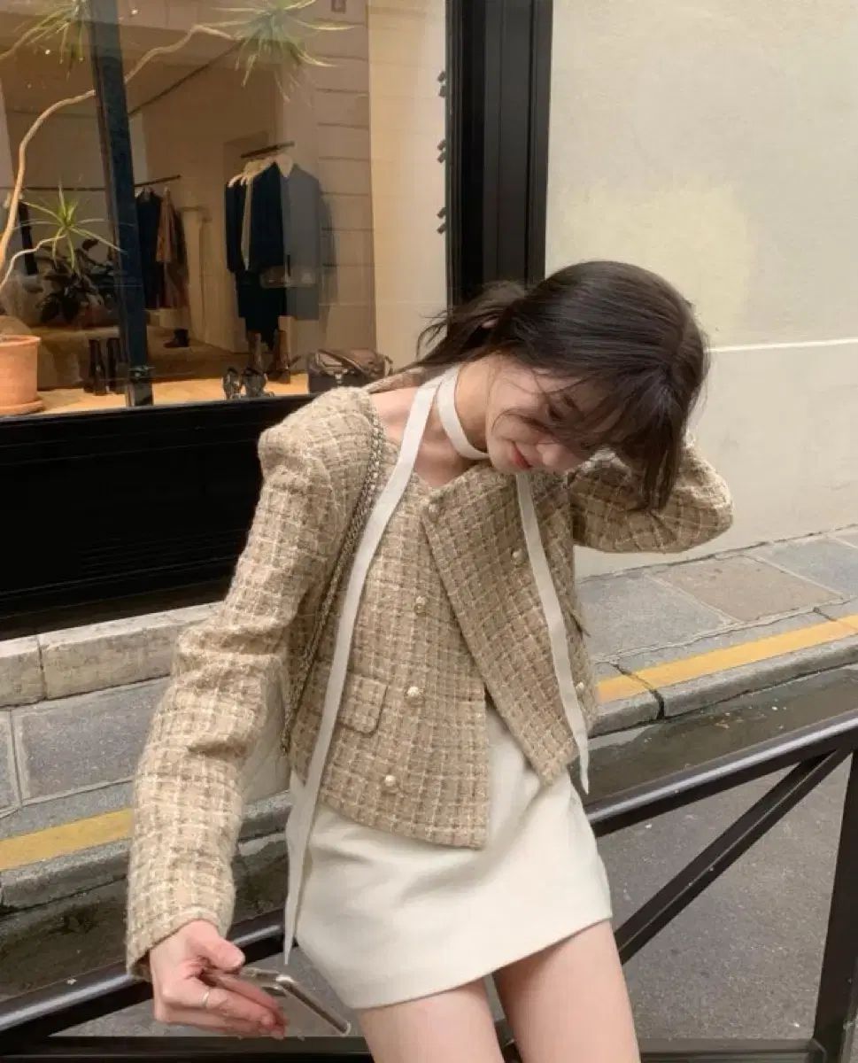 샵ウールエペルツイードジャケット