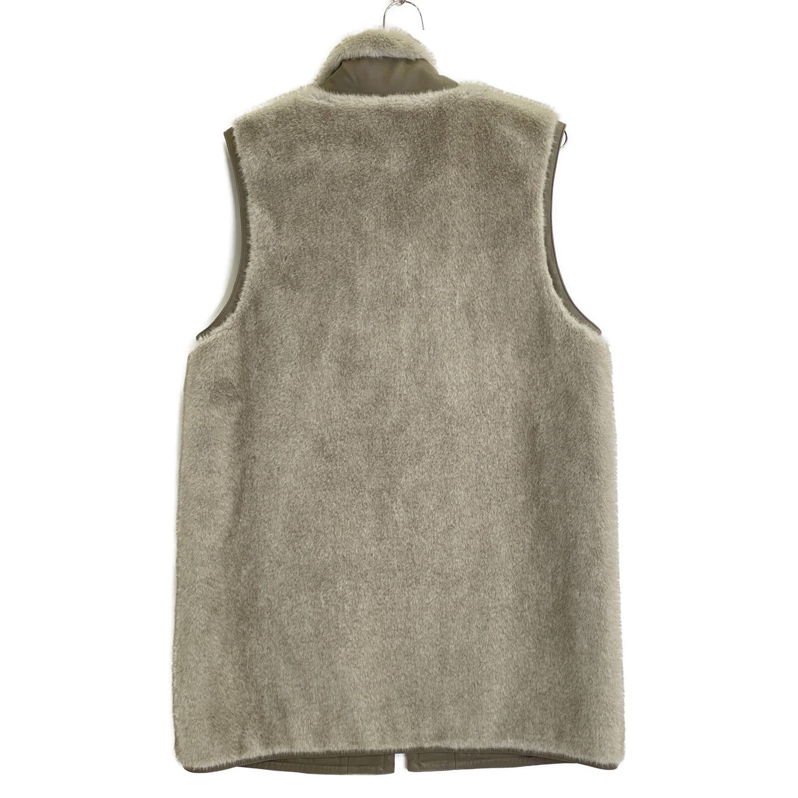 DAMAcollection ダーマコレクション ｸﾞﾚｰ ﾌｪｲｸﾌｧｰ ZIP ﾛﾝｸﾞ ﾍﾞｽﾄ L