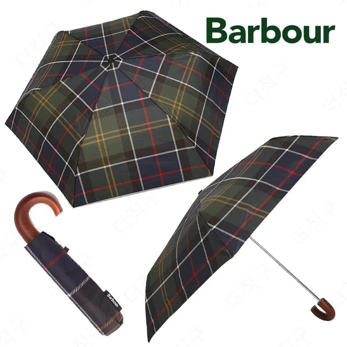 BARBOUR チェック タタン ミニ 傘