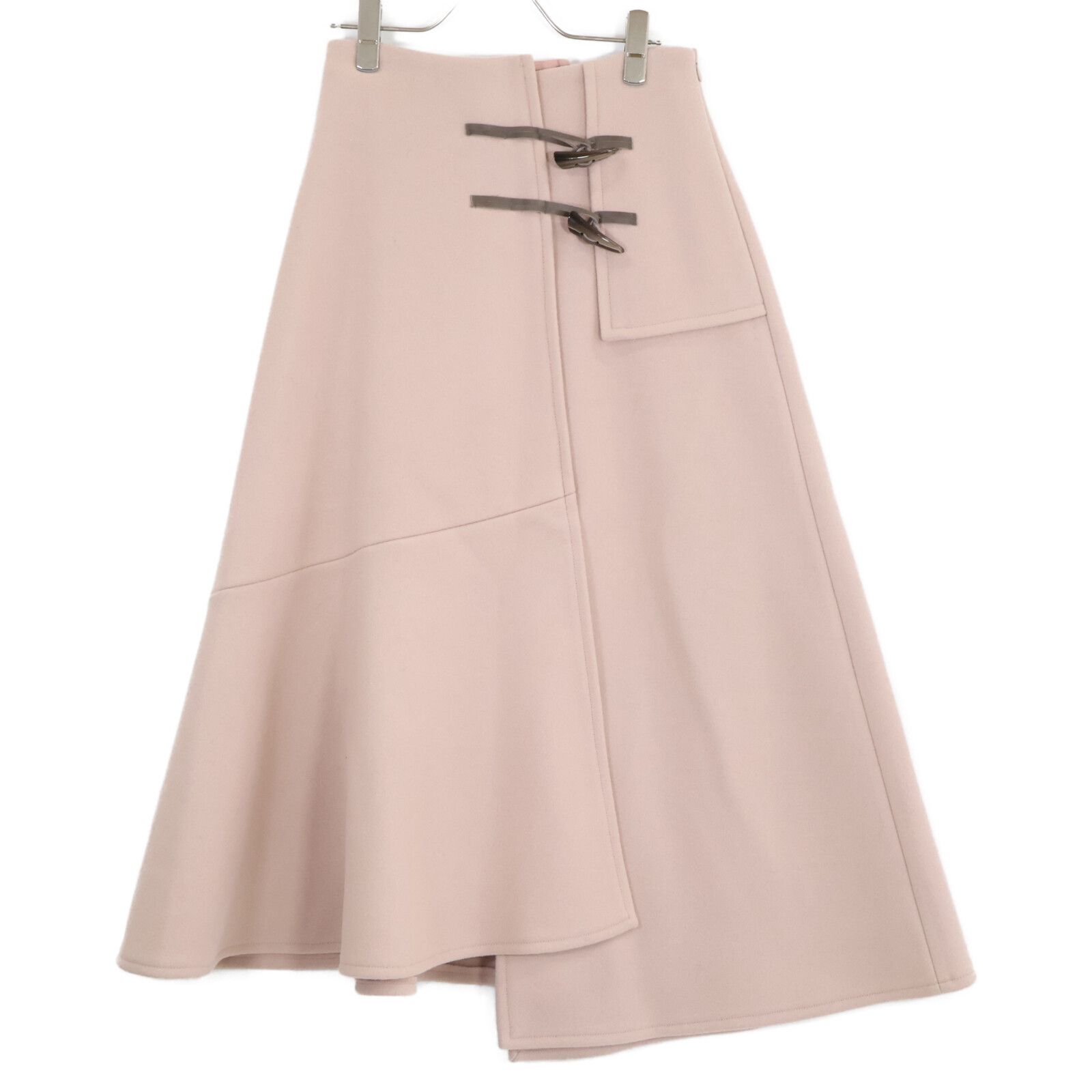 AMERI アメリ ﾋﾟﾝｸ undressed duffle detail skirt S