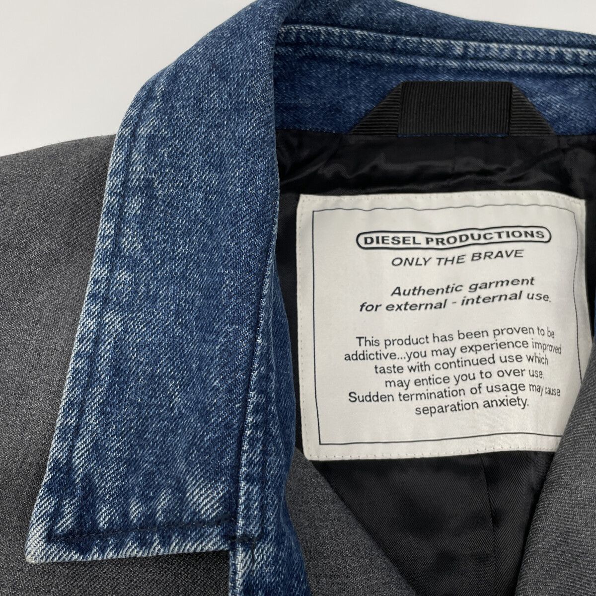 DIESEL ディーゼル ｸﾞﾚｰ J-ABBAS SINGLE-BREASTED ｼﾝｸﾞﾙｺｰﾄ 48 - メルカリ