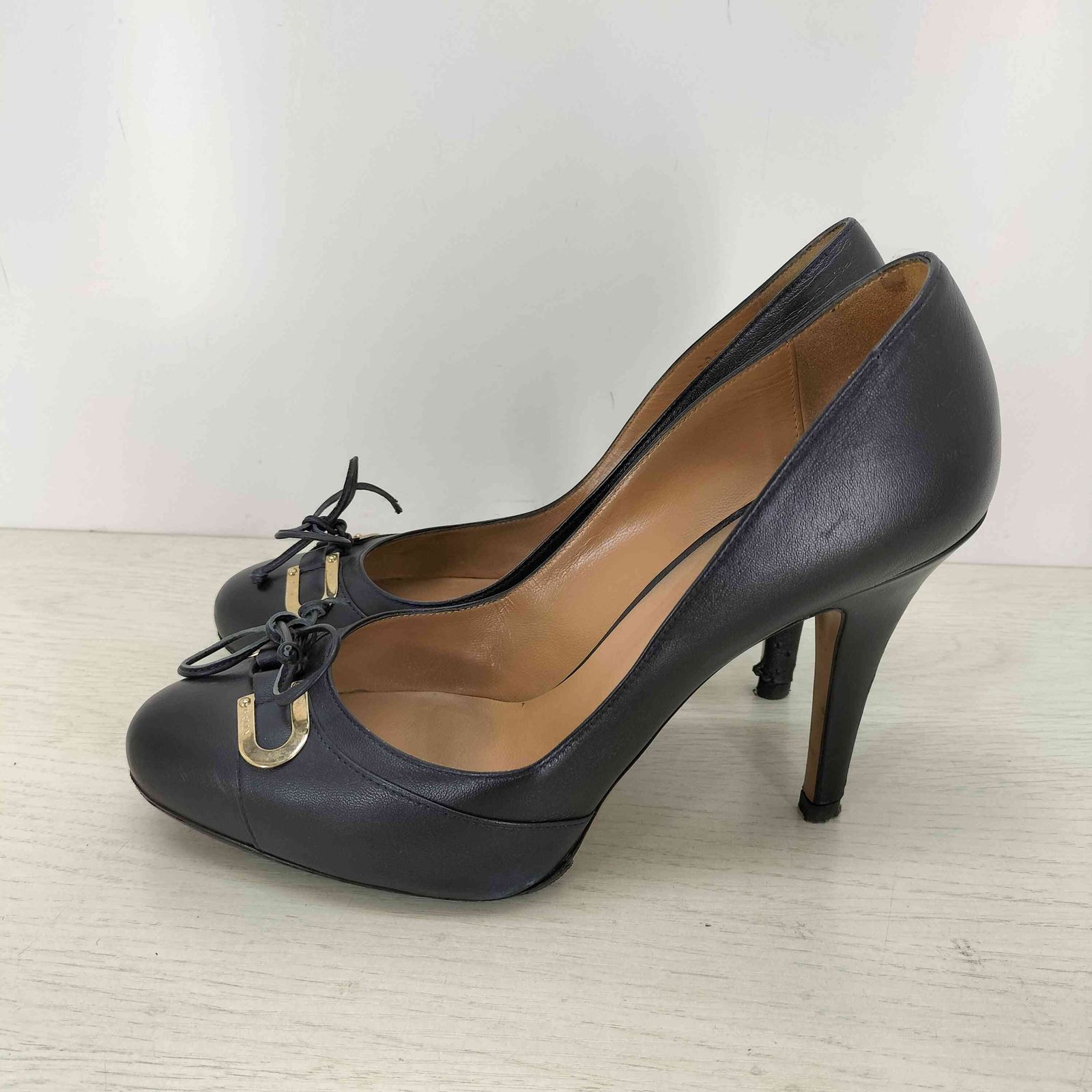 バリー BALLY イタリア製 メタルチャームパンプス レディース EUR：38