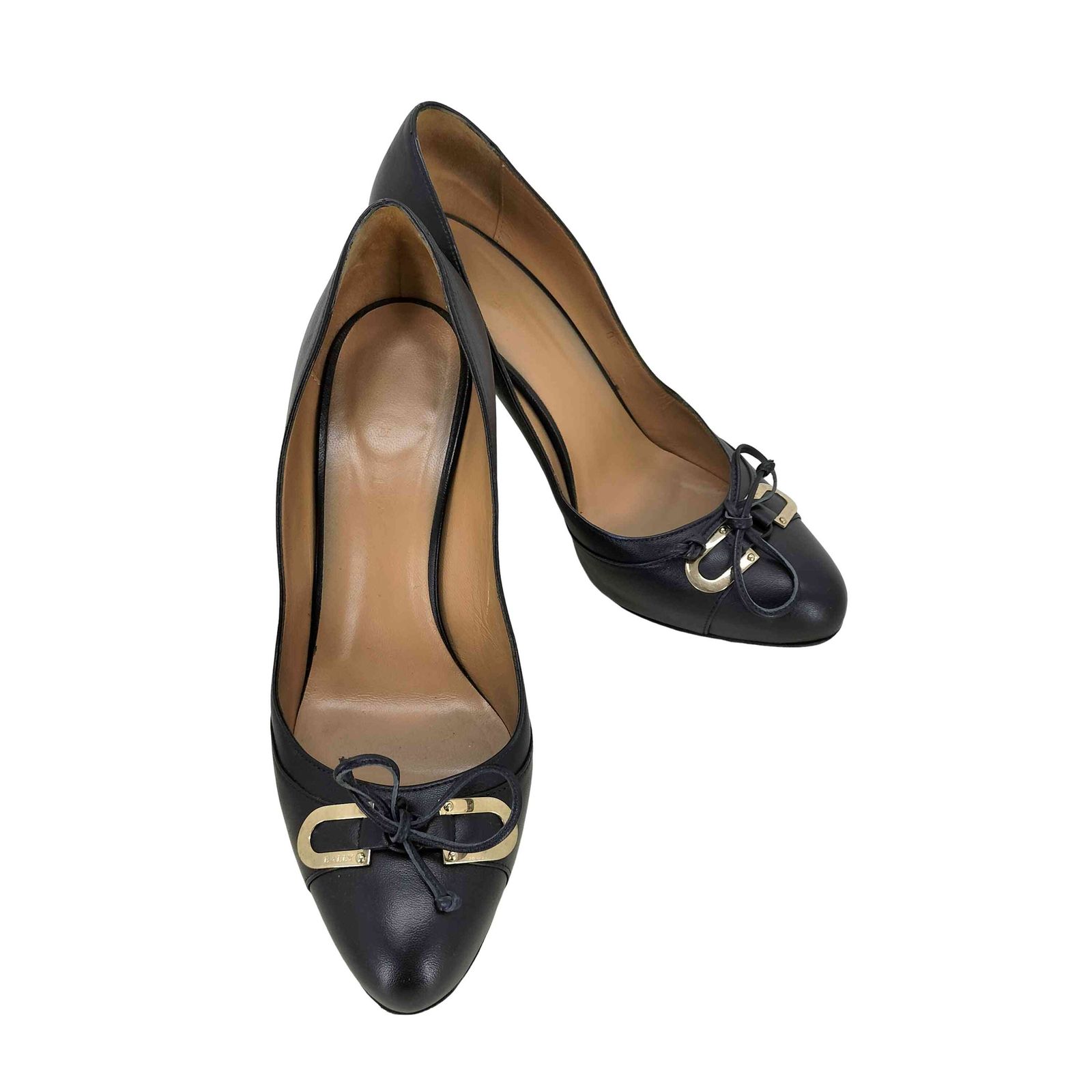 BALLY パンプス　イタリア製 バリー BALLY イタリア製 メタルチャームパンプス レディース EUR：38