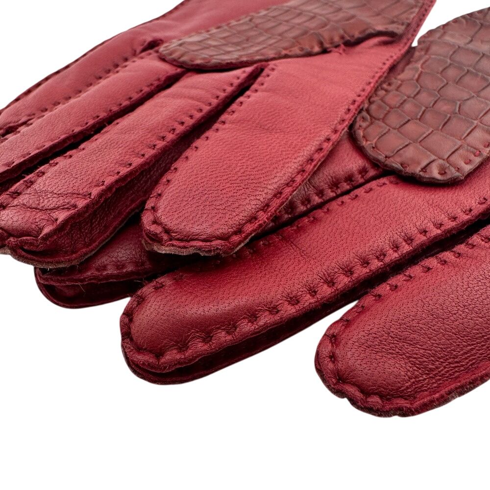 手袋 ボルドー